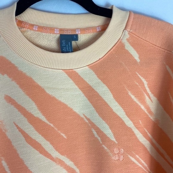 Sweaty Betty Essentials sweatshirt nectarine orange tie dye NWT - Picture 3 of 8
